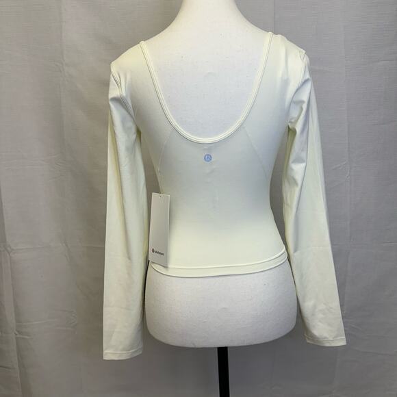 Lululemon V-Neck Long Sleeve Crop Top Size 4 NWT - Picture 3 of 10